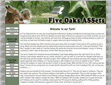 Tablet Screenshot of fiveoaksassets.com